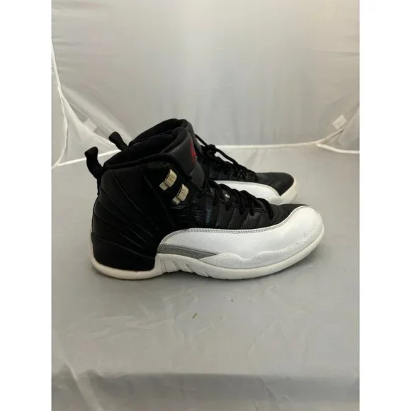 Air jordan 12 retro playoff 2022 black white mens shoes size 8 CT8013 006